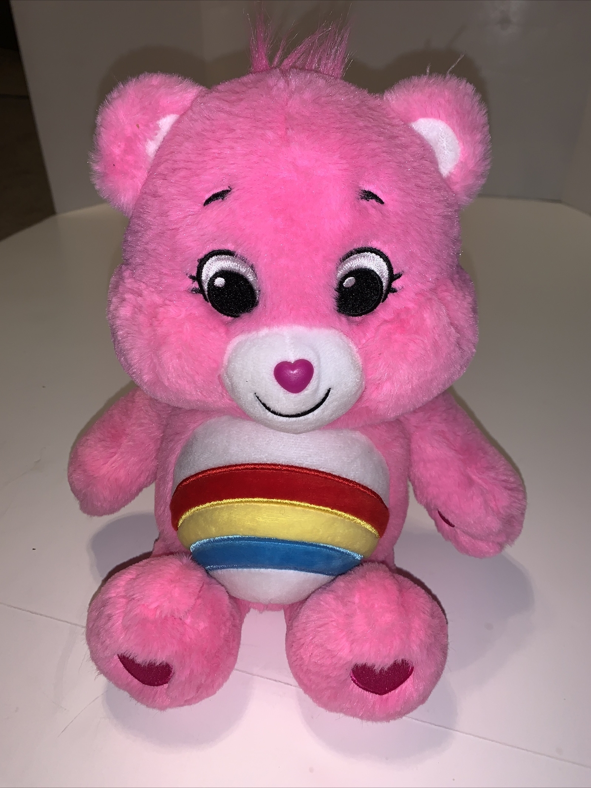 2021 Pink Cheer Bear 13-inch Rainbow Plush Stuffed Animal