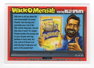 2010 TOPPS WACKY PACKAGES SERIES 7 WACK-O-MERCIALS POUNDS ROCKET