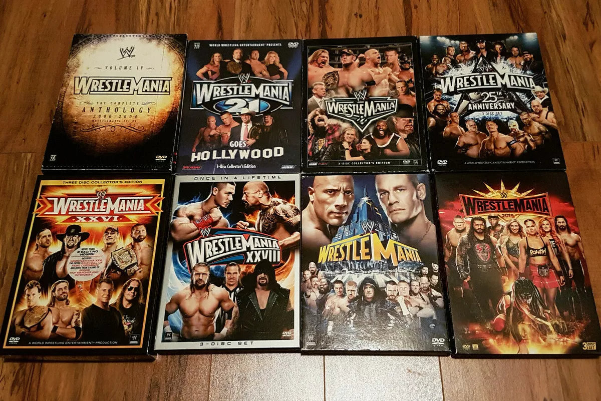 1200px x 801px - 924 WWE WWF 12x Wrestlemania DVD Lot XVI to XXII XXV XXVI XXVIII XXIX XXXV  OOP | eBay