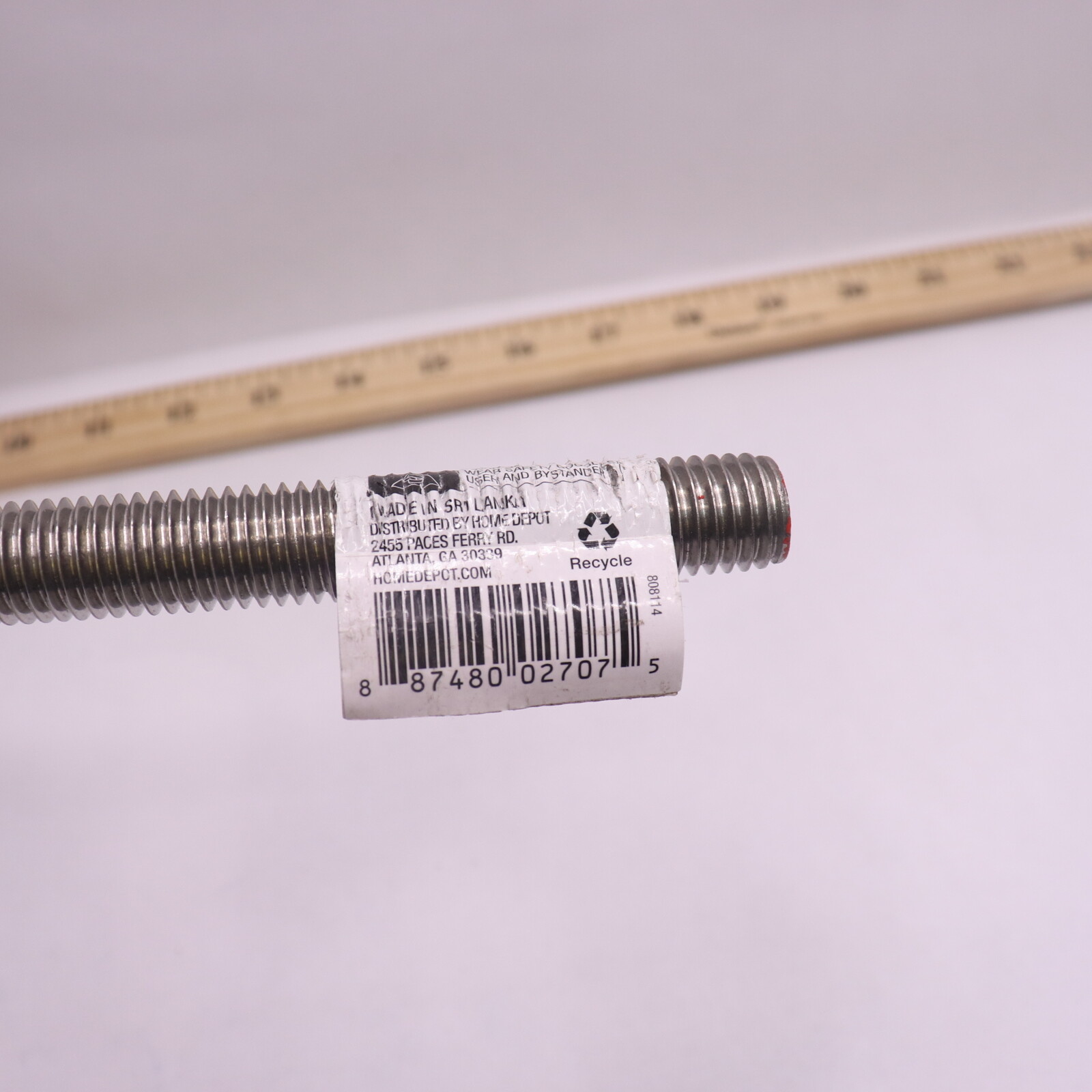 Everbilt Threaded Rod StainlessSteel 5/811 x 12 802707 eBay