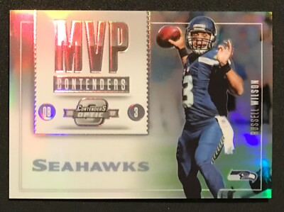 2017 Panini Contenders Optic Russell Wilson Silver Prizm #39/99 MVP Refractor