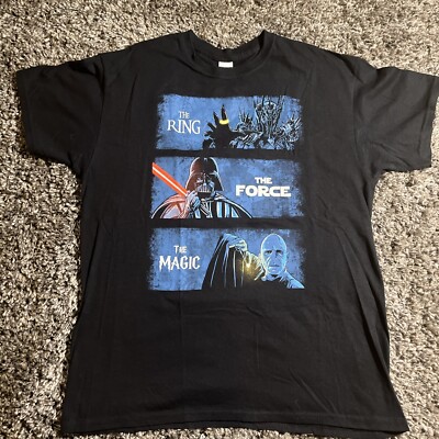 The Ring The Force The Magic T Shirt L Star Wars Lord of the Rings Harry Potter