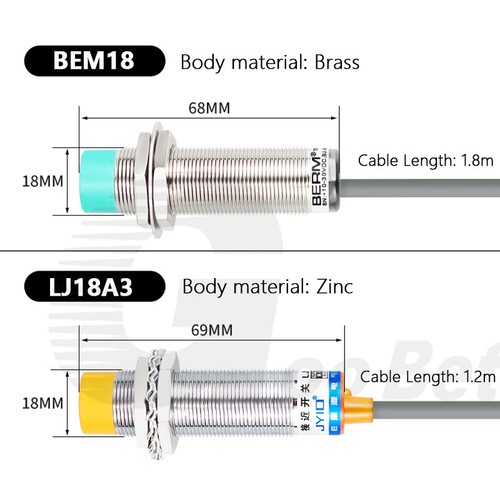 Inductive Proximity Sensor LJ18A3 Metal Detecting NPN PNP NO NC 2/3 Wire 6-36VDC - Picture 2 of 22