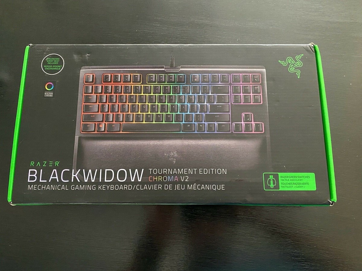 NEW Razer BlackWidow Tournament Edition Chroma V2RGB Ergonomic