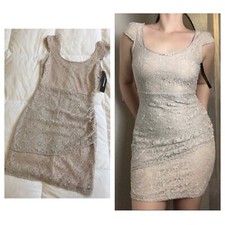 NWT MY MICHELLE Bodycon Floral Lace Dress