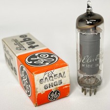 (1) Tested GE 6AQ5A/6HG5 Tube with Box Date Code GY 6AQ5 A Tube 6HG5 Tube