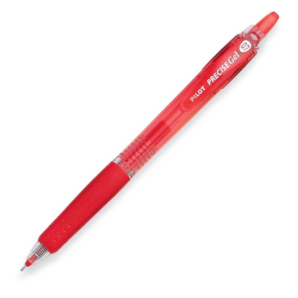 15003 Pilot BeGreen Precise Gel RT Rollerball Pen, Red, 0.7mm Fine