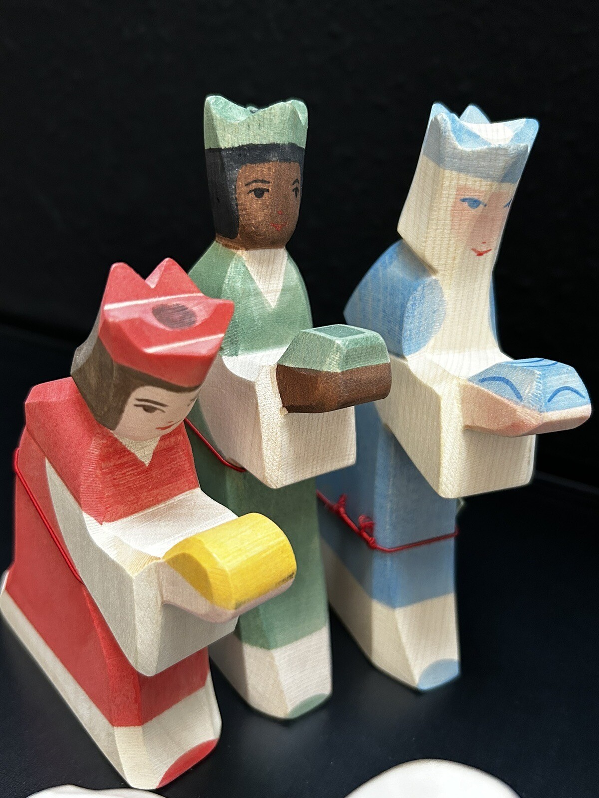 Ostheimer Krippenfiguren 10 teilig, Maria Josef Jesus Könige, nativity figures eBay