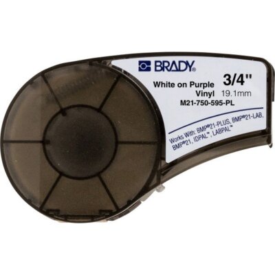 Brady 139734 BMP21 Plus Series Indoor/Outdoor Vinyl Labels - 0.75 in W x 21 f...