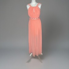 LIPSY SIENNA CORAL LONG DRESS FITS SIZE 6 NWT