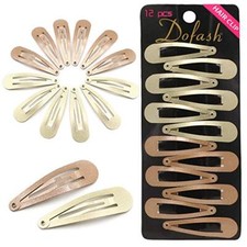 Snap hair clips metal grips 5cm/2in basic hair accessories star 2 Mixed colorB