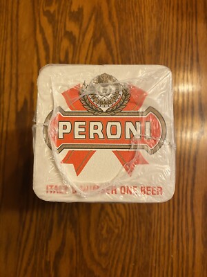 New Sleeve Of 120 Peroni Italy Beer Coasters Sealed Pack