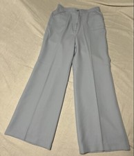 Vintage Panther 70's Polyester Pants Slacks Light Blue Womens Juniors sz 15/16