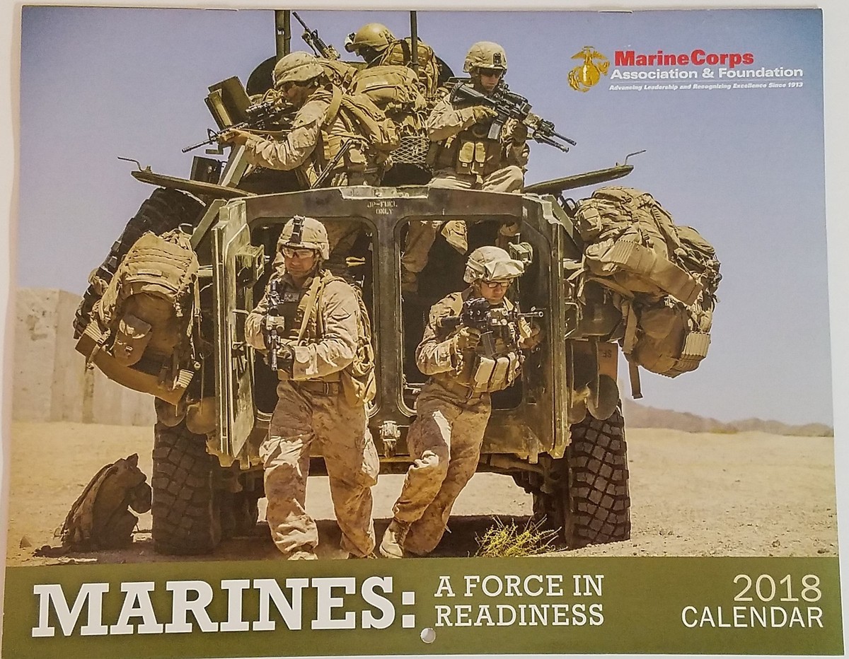 Marine Corps Association Calendar 2018 / A Force in Readiness Military | eBay marine-corps-association-calendar-2018-a-force-in-readiness-military-ebay