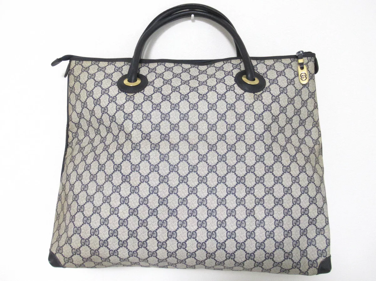 Jumbo GG Large Leather Tote Bag in Black - Gucci