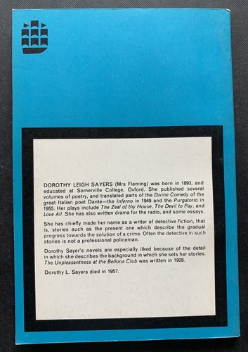 Dorothy L Sayers THE UNPLEASANTNESS AT THE BELLONA CLUB 1969 Sam Kiff - Imagen 7 de 8