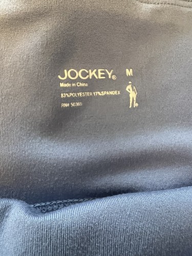 Jockey Womens Capri Leggings Athletic Workout Pants Mid Rise Blue Size M - Picture 2 of 3