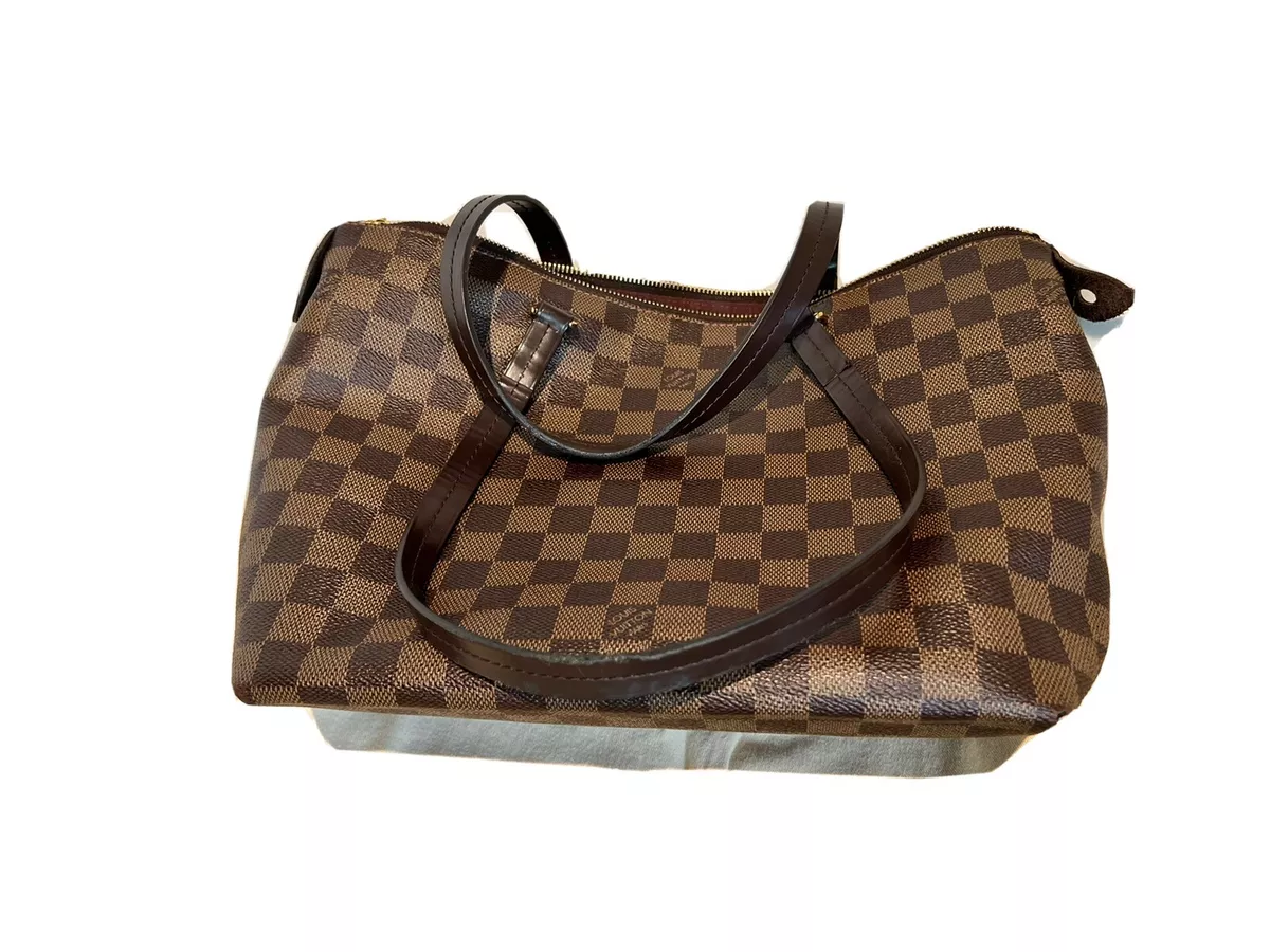 Preowned LOUIS VUITTON Iena MM Tote Bag Damier Ebene canvas