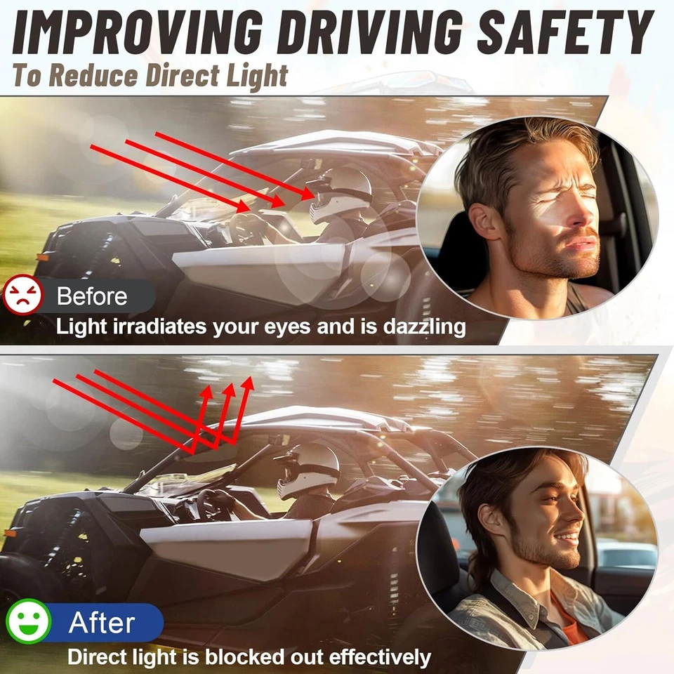 Parasol UTV para Polaris Kawasaki CFMOTO 2 piezas Maverick Uforce 1,5”-2” barra antivuelco Foto 3 de 4