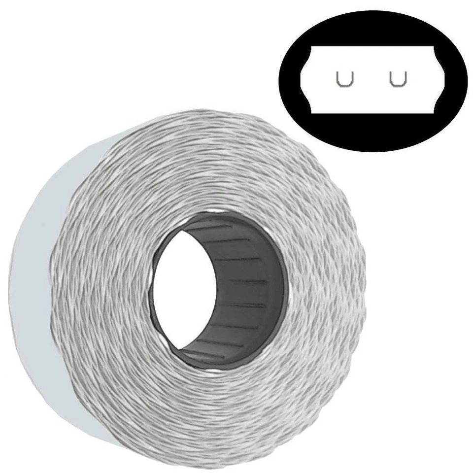 MARKENLOS PE147= 10 Rollen a 1.500 Preisetiketten 26x12 Sato Samark weiß Preisauszeichner