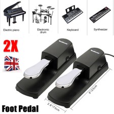 2PCS Universal Antislip Industrial Foot Switch Footswitch Foot Operated Pedal UK