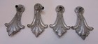 Set 4 Antique Cast Brass Ceiling Light Sconce Pan Fixture Chandelier Arms Parts — photo 1