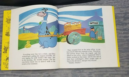 Libro y cinta The Flintstone and Good, Old, Unreliable Dino Peter Pan 1976 - Imagen 4 de 5