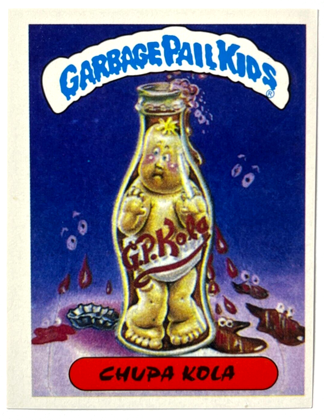 1988 GARBAGE PAIL KIDS Sticker Reedition #060 LOW CAL Peru Edition