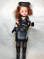 9&rdquo; Madame Alexander &ldquo;Cissette Harley Davidson&rdquo; Redhead Fierce Leather Doll #Y