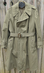 Vintage Military Government Issued Field Overcoat With Removable Wool Liner 1946