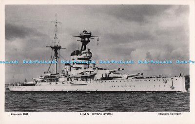 R712029 H.M.S. Auflösung. Abrahams. Plymouth. RP
