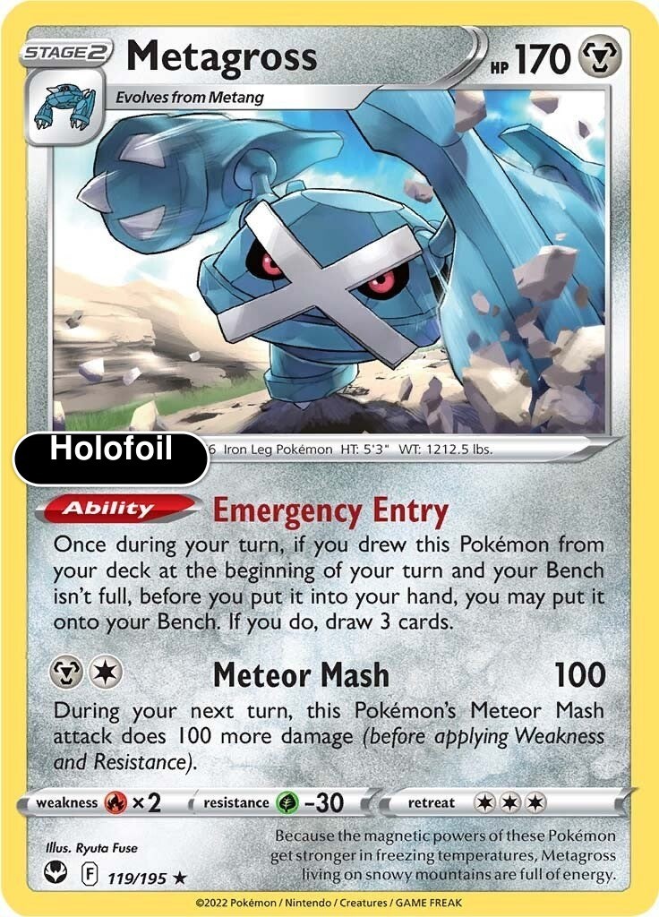 Pokemon - Metagross - Holofoil [SWSH12 - 119/195 Near Mint]