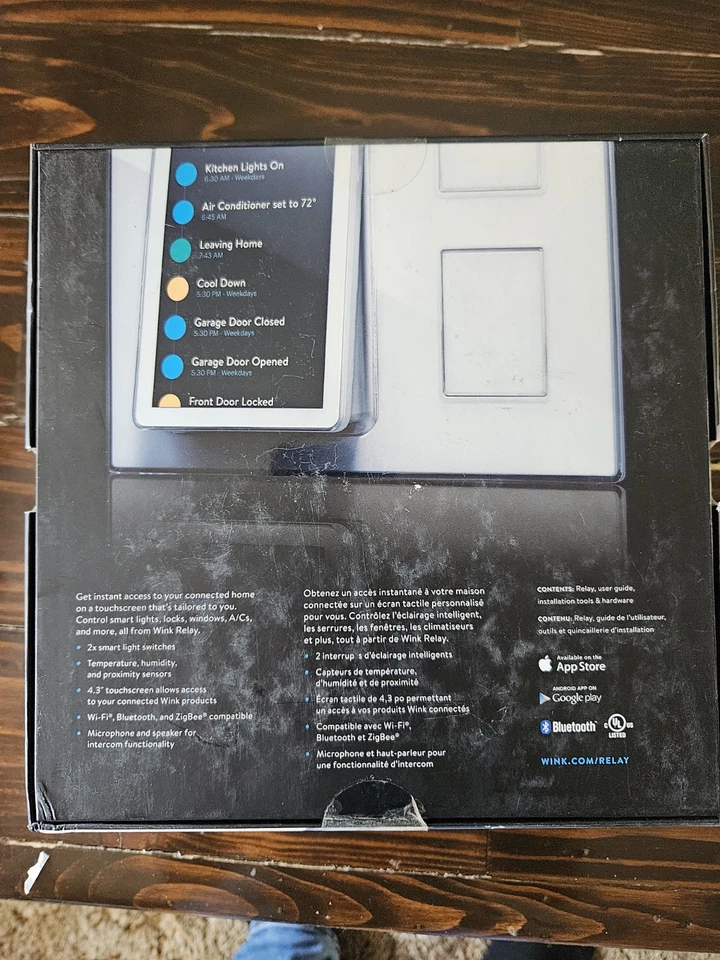 Controlador de Hogar Inteligente Montado en Pared Wink Relay, Pantalla Táctil 4.3" Blanco PLAY-WH01 Foto 2 de 3