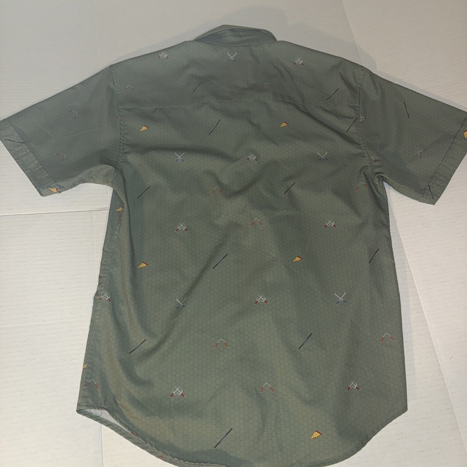RSVLTS Nickelodeon Ninja Turtles TMNT Button Up Shirt All Over Print Small | eBay UK