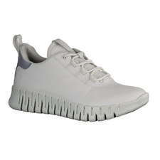 Ecco Gruuv W 2182036071 Damensneaker, Leder,White/Light Grey, modischer