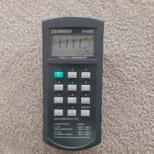 OMEGA HH502 Dual Channel Digital K/J Thermocouple Thermometer -200°C to 1370°C