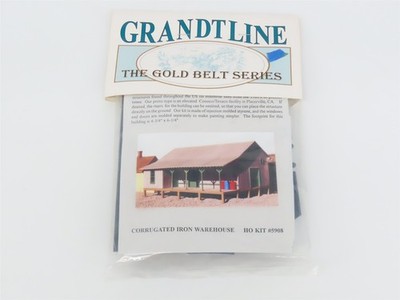 HO 1/87 Scale Grandt Line Gold Belt Series Kit 5908 Corrugated Iron Warehouse 