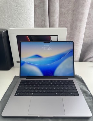 Apple MacBook Pro 14 Zoll (M1 Pro, 512GB SSD,  16GB) Laptop - Space Grau