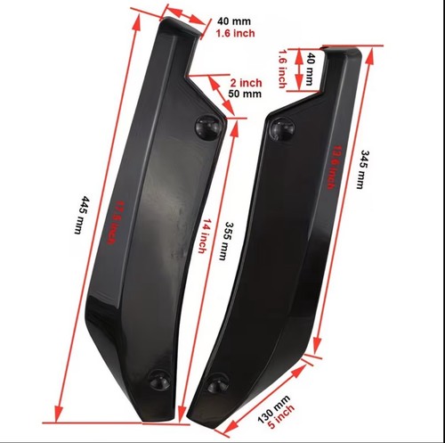 ✅ 00-21 Ford Mustang Pare-chocs Avant Lip Spoiler Splitter Body Kit Jupe Latérale - Photo 8/15