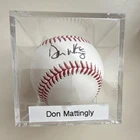 Don Mattingly New York Yankees Autographed Original Baseball in Display Case