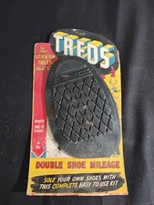 Vintage 1940-50s TREDS Stick on Shoe Soles Repair Kit~ New Old Stock