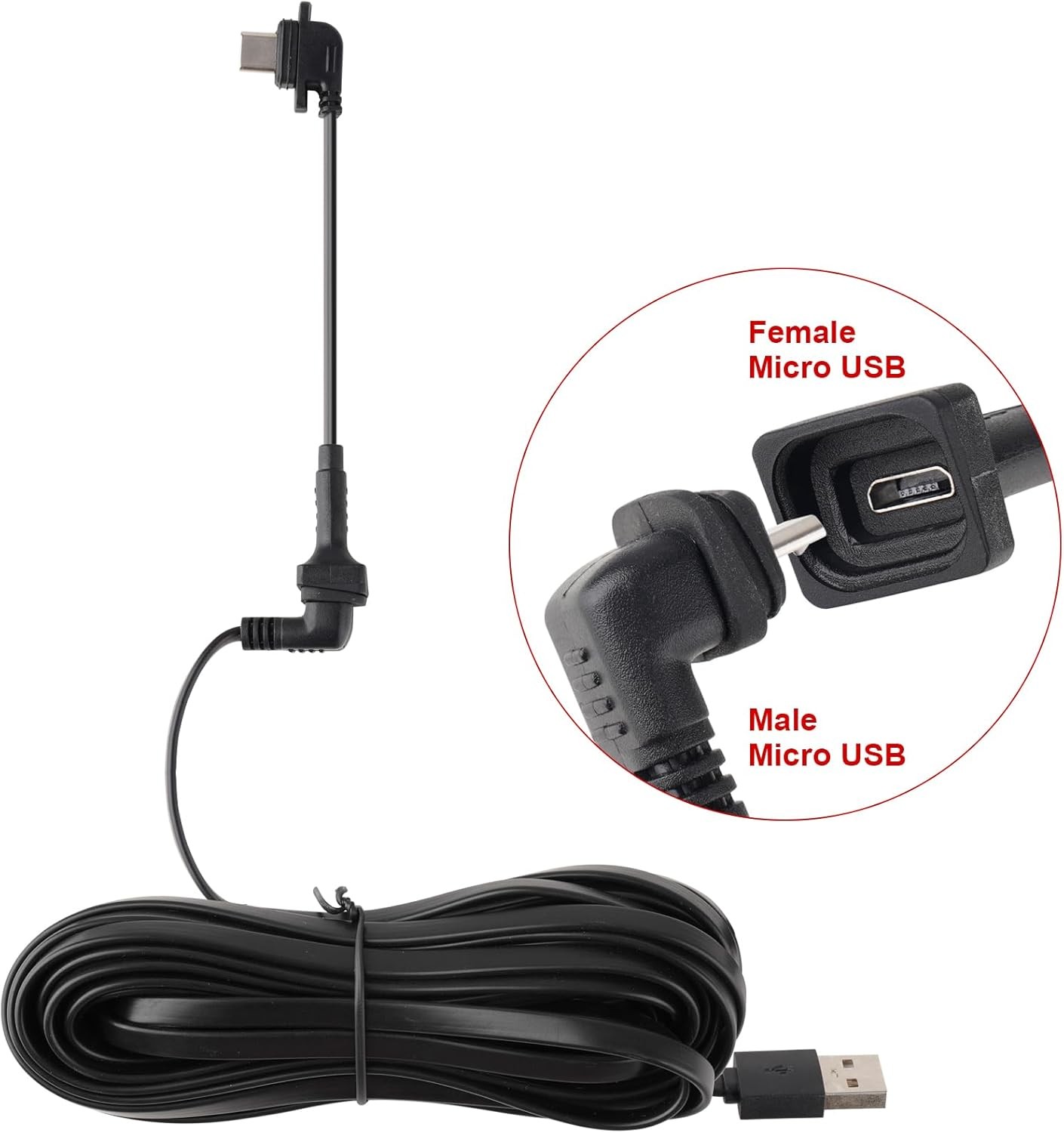 2 Pack Extension Cable Compatible with Blink Outdoor 4(4th Gen),5inch