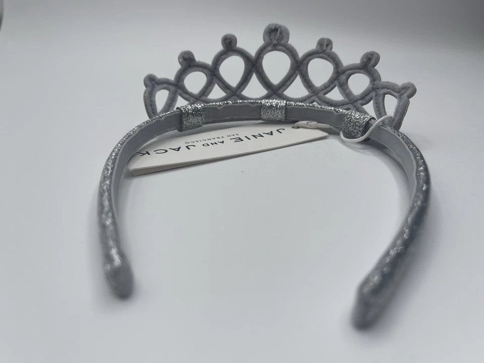 Tiara Janie And Jack Niñas Plata Rosa Princesa Foto 3 de 4