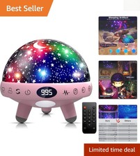 Multi-Functional Star Projector Night Light with 20 Lullabies Soothing Sounds
