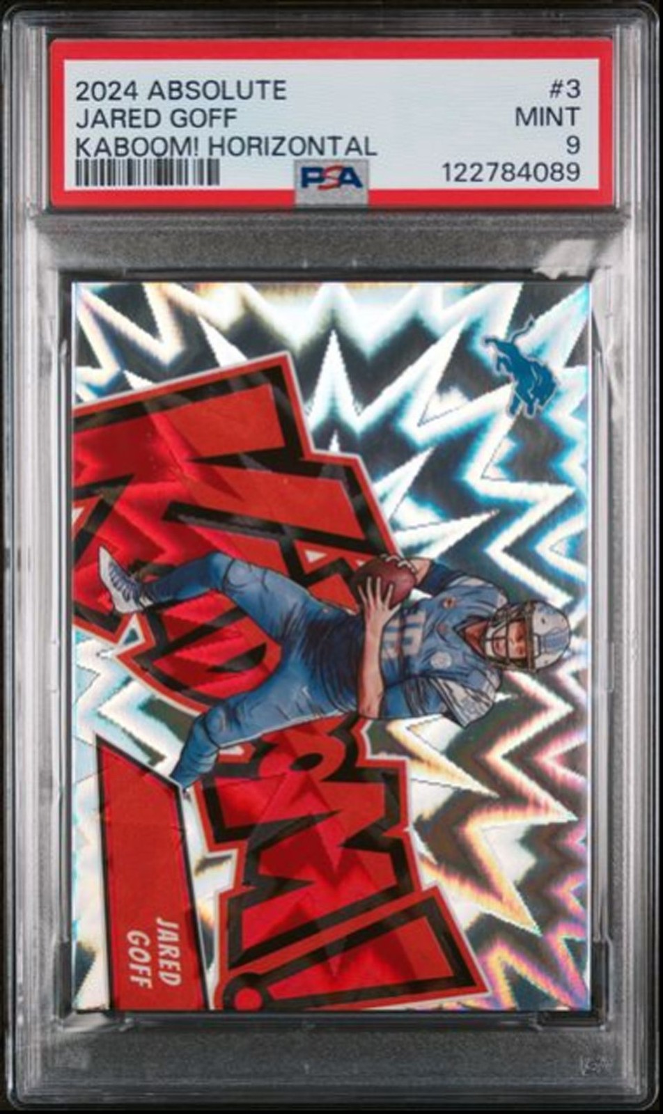 2024 Panini Absolute Kaboom! Horizontal Jared Goff PSA 9 #3
