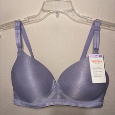 SimpyPerfect Warner's Wire free Perfect Fit Wire Free Lift Bra 36D Lavender 3281
