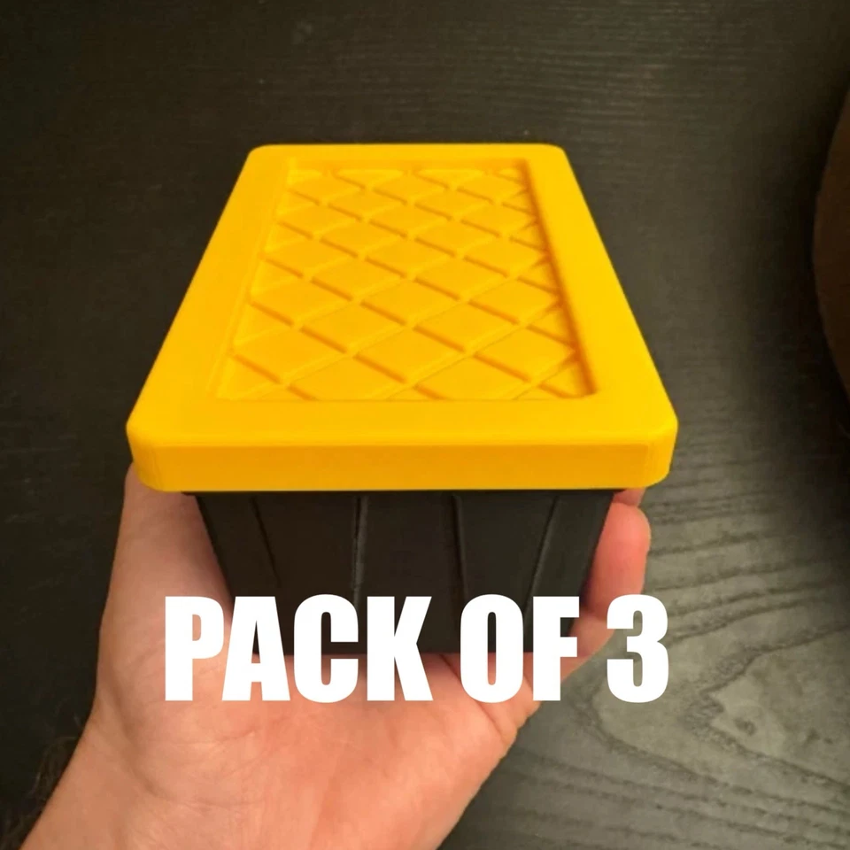 Lowes/Home Depot Rep Teeny Tiny Tote Mini Contenedor de Almacenamiento con Tapas JUEGO DE 3 Foto 2 de 3