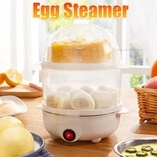 Smart Egg Cooker, White Egg Cooker Electric Eggs Boiler Multifunctional Mini Egg