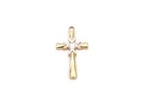 Vintage Gold Filled Cross Pendant Y6