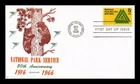 DR JIM STAMPS US COVER NATIONAL PARK SERVICE 50TH ANNIVERSARY FIRST DAY ISSUE